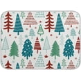 thumbnail image 1 of FREEAMG Christmas Trees Dish Drying Mat Tableware Absorption Water Mats Home Decoration Drying Pad for Kitchen Countertop-16X18 Inch, 1 of 7