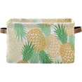 thumbnail image 1 of FREEAMG Collapsible Storage Basket Pineapple Rectangular Storage Bins Baskets Toys Storage Bins with Handles for Bedroom Home Office 1PCS, 1 of 7