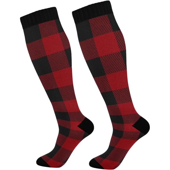FREEAMG Compression Socks for Men & Women Knee High Stockings Running Sport Hiking Travel
