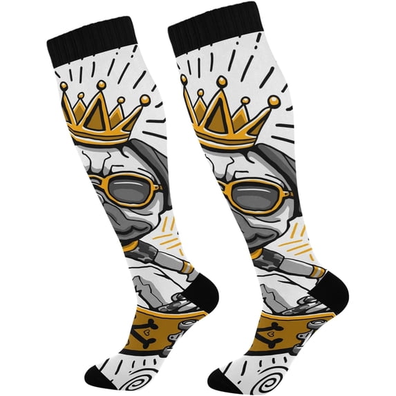 FREEAMG Compression Socks for Women and Men, 1 Pair