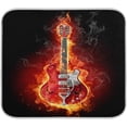 thumbnail image 1 of FREEAMG Cool Fashion Guitar in Fire Absorbent Dish Drying Mat, 16 x 18 Inches Microfiber Kitchen Countertop Table Protector Multi-Purpose Counter Rack Sink Drainer Pad, 1 of 6