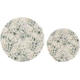 thumbnail image 1 of FREEAMG Cotton Stylish Eucalyptus Leaves Pattern 2 Pcs Woven Pot Holder Trivets Set,Round Coasters Placemat for Cooking Baking Hot Dish Pan Pot Bowl Teapot(7/9 Inches), 1 of 5