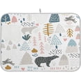 thumbnail image 1 of FREEAMG Cute Bear Dish Drying Mats for Kitchen Counter, Heat-Resistant Dishes Drying Pad, Ultra Absorbent Drying Mat for Coffee Machine Sink Rack 16x18 Inch, 1 of 7