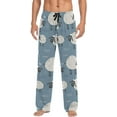 thumbnail image 1 of FREEAMG Cute Black Face Sheep Pajama Pants for Men, Men's Separate Bottoms, Comfortable Sleep Lounge Pj Pants, 1 of 7