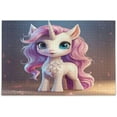 thumbnail image 1 of FREEAMG Cute Cartoon Unicorn Puzzle 500 Pieces - Wooden Jigsaw Puzzles for Family Games - Suitable for Teenagers and Adults, 20.5"x14.9", 1 of 7