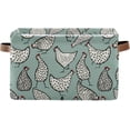 thumbnail image 1 of FREEAMG Cute Chicken Foldable Canvas Storage Bin, Sturdy Fabric Storage Basket with Handles, Storage Cube Box for Organizing Shelf Nursery Toy Closet 1PCS, 1 of 7