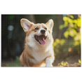 thumbnail image 1 of FREEAMG Cute Corgi Dog Puzzle 1000 Pieces - Wooden Jigsaw Puzzles for Family Games - Suitable for Teenagers and Adults, 29.5"x19.7", 1 of 7