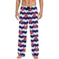 thumbnail image 1 of FREEAMG Cute Crabs Wave Pajama Pants for Men, Men's Separate Bottoms, Comfortable Sleep Lounge Pj Pants, 1 of 7