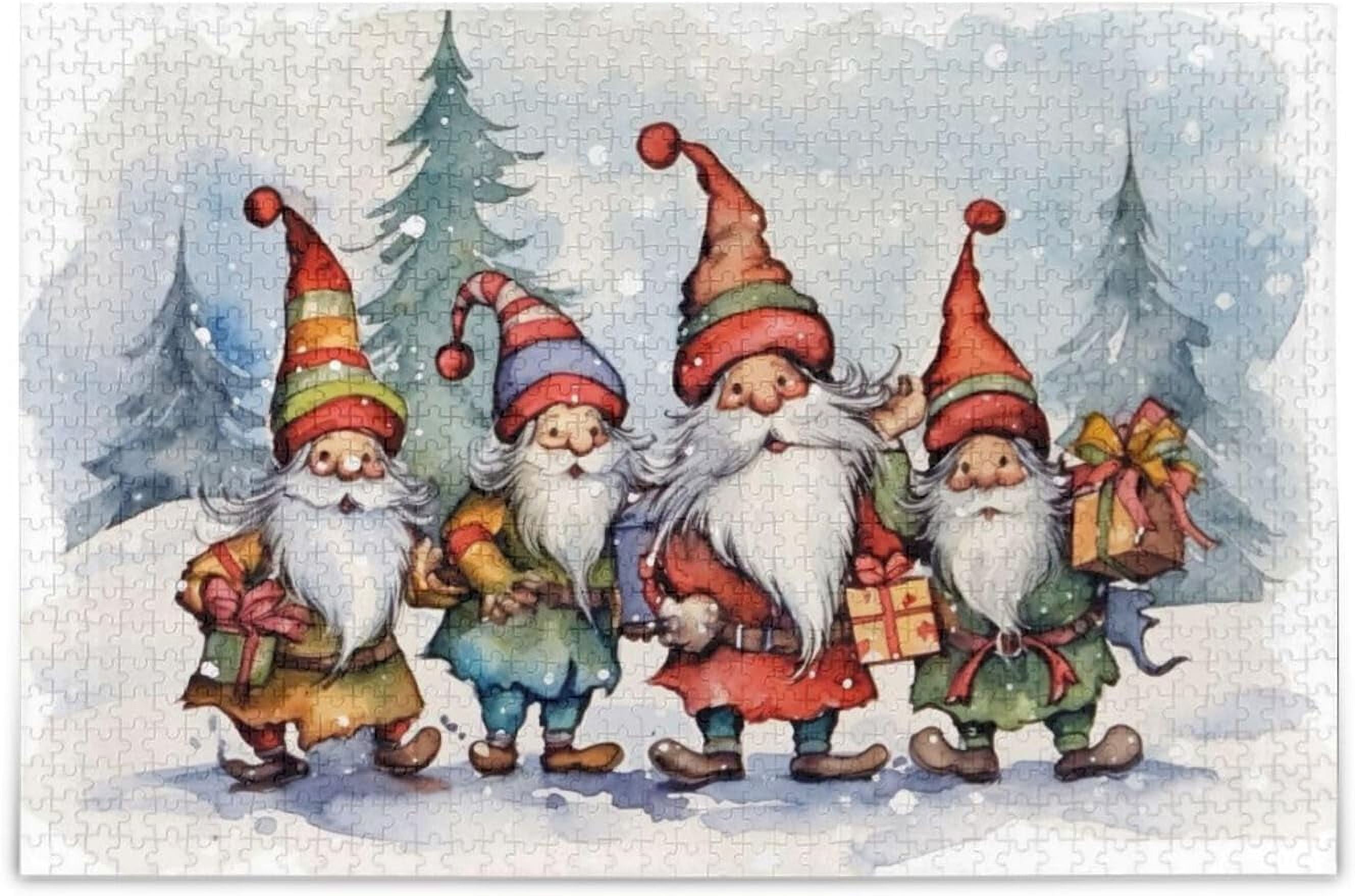 2024 Puzzle #475 Vermont Christmas Company - Springing Up Gnomes 500 Pieces