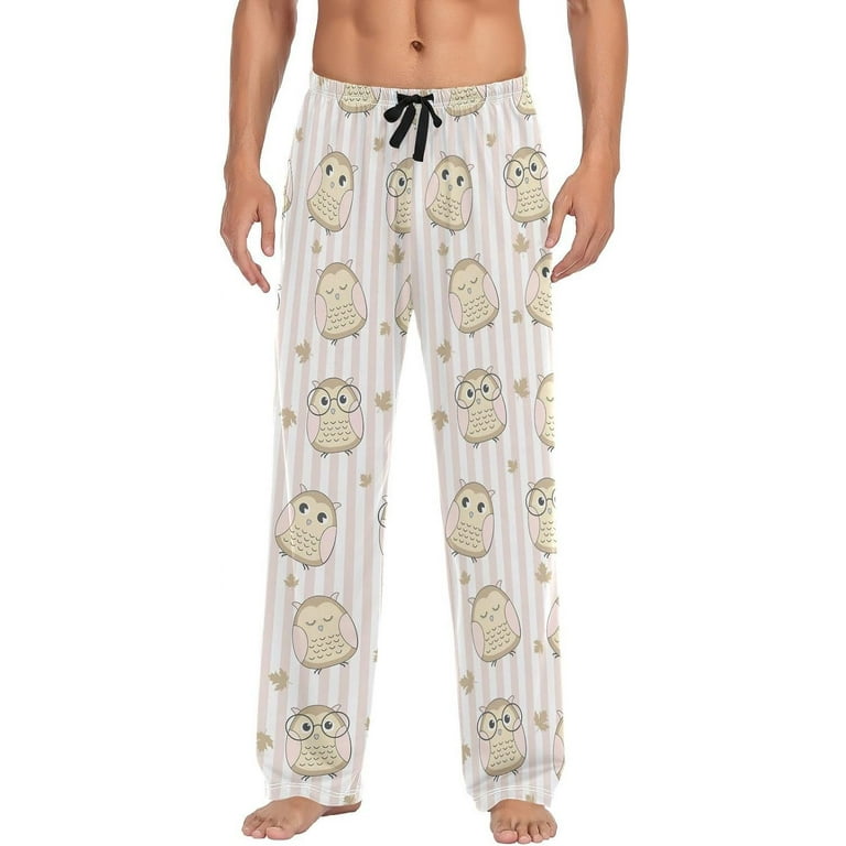 FREEAMG Cute Owl Pajama Pants for Men Men s Separate Bottoms Comfortable Lounge Pants for Men 289 Walmart