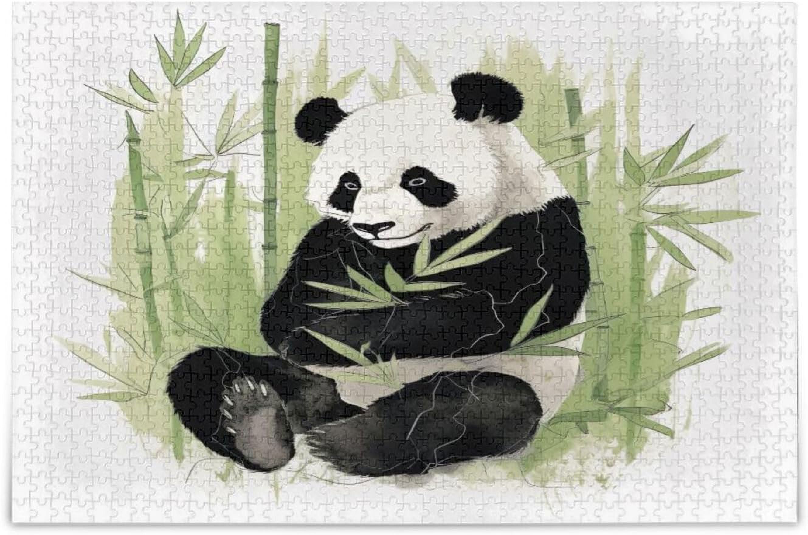 FREEAMG Cute Panda Jigsaw Puzzles for Adults 500 Piece, Puzzles for ...