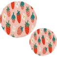 thumbnail image 1 of FREEAMG Cute Strawberry Trivets for Hot Pots and Pans and Pot Holders 2PCS – Cotton Rope Round Mats, Hot Pads for Kitchens, Coasters, Placemats, 1 of 7
