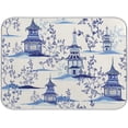 thumbnail image 1 of FREEAMG Dish Drying Mat Beautiful Vintage Pagodas Chinoiserie Style Kitchen Dish Pads Super Absorbent Dish Drying Rack Pads Safe Heat-resistant Kitchen Counter Mat,16x18 Inch, 1 of 7