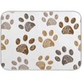 thumbnail image 1 of FREEAMG Dish Drying Mat Brown Dog Paw Microfiber Kitchen Dish Mat Super Absorbent Dish Drainer Mat Fast Drying Heat-resistant Drying Mat for Kitchen Counter, 18"x24", 1 of 7