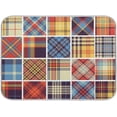 thumbnail image 1 of FREEAMG Dish Drying Mat Colorful Plaid Kitchen Dish Pads Super Absorbent Microfiber Dish Drying Rack Pads Safe Heat-resistant Kitchen Counter Mat,18x24 Inch, 1 of 7