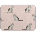 thumbnail image 1 of FREEAMG Dish Drying Mat Cute Cats Microfiber Kitchen Dish Mat Super Absorbent Dish Drainer Mat Fast Drying Heat-resistant Drying Mat for Kitchen Counter, 18"x24", 1 of 7