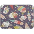 thumbnail image 1 of FREEAMG Dish Drying Mat Cute Ice Cream Kitchen Dish Pads Super Absorbent Microfiber Dish Drying Rack Pads Safe Heat-resistant Kitchen Counter Mat,18x24 Inch, 1 of 7