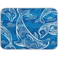 thumbnail image 1 of FREEAMG Dish Drying Mat Dolphins Microfiber Kitchen Dish Mat Super Absorbent Dish Drainer Mat Fast Drying Heat-resistant Drying Mat for Kitchen Counter, 18"x24", 1 of 7