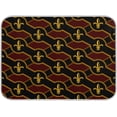 thumbnail image 1 of FREEAMG Dish Drying Mat Fleur De Lis Kitchen Dish Pads Super Absorbent Microfiber Dish Drying Rack Pads Safe Heat-resistant Kitchen Counter Mat,16x18 Inch, 1 of 7