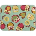 thumbnail image 1 of FREEAMG Dish Drying Mat Funny Owls Kitchen Dish Pads Super Absorbent Microfiber Dish Drying Rack Pads Safe Heat-resistant Kitchen Counter Mat,18x24 Inch, 1 of 7