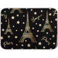 thumbnail image 1 of FREEAMG Dish Drying Mat Gold Glitter Stars Eiffel Tower Kitchen Dish Pads Super Absorbent Microfiber Dish Drying Rack Pads Safe Heat-resistant Kitchen Counter Mat,18x24 Inch, 1 of 7