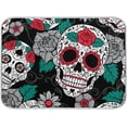 thumbnail image 1 of FREEAMG Dish Drying Mat, Gothic Floral Skulls Microfiber Kitchen Dish Pads Super Absorbent Dish Drainer Mat Fast Drying Heat-resistant Drying Mat for Kitchen Counter, 18"x24", 1 of 7