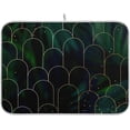 thumbnail image 1 of FREEAMG Dish Drying Mat for Kitchen Counter, Emerald Tropical Forest Foliage Drying Matt Kitchen Counter Super Absorbent Dish Drainer Mat Coffee Mat Fast Drying Mat,18x24 Inch, 1 of 6