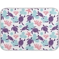 thumbnail image 1 of FREEAMG Dish Drying Mat Ocean Turtles Kitchen Dish Pads Super Absorbent Microfiber Dish Drying Rack Pads Safe Heat-resistant Kitchen Counter Mat,18x24 Inch, 1 of 7