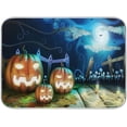 thumbnail image 1 of FREEAMG Dish Drying Mat, Spooky Pumpkins Microfiber Kitchen Dish Pads Super Absorbent Dish Drainer Mat Fast Drying Heat-resistant Drying Mat for Kitchen Counter, 16"x18", 1 of 7
