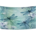 thumbnail image 1 of FREEAMG Dragonflies Watercolour Tapestry Hippie Wall Hanging Tapestries Aesthetic Decorative for Living Room Bedroom Ceiling 80x60In, 1 of 7