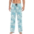 thumbnail image 1 of FREEAMG Dragonfly Pattern Pajama Pants for Men, Men's Separate Bottoms, Comfortable Sleep Lounge Pj Pants, 1 of 7