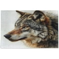 thumbnail image 1 of FREEAMG Drawing Wolf Puzzle 500 Pieces - Wooden Jigsaw Puzzles for Family Games - Suitable for Teenagers and Adults, 20.5"x14.9", 1 of 7
