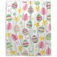 thumbnail image 1 of FREEAMG Easter Eggs Shower Curtain with Hooks, Waterproof Washable Fabric Shower Curtain for Bathroom Bathtub Decor, 60"x 72", 1 of 6
