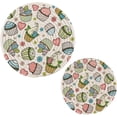 thumbnail image 1 of FREEAMG Easter Rabbit Pot Holder Trivets Set of 2, Heat Resistant Cotton Rope Round Trivets for Hot Dishes, Bowl,Teapot, Hot Pot and Pans, 1 of 7