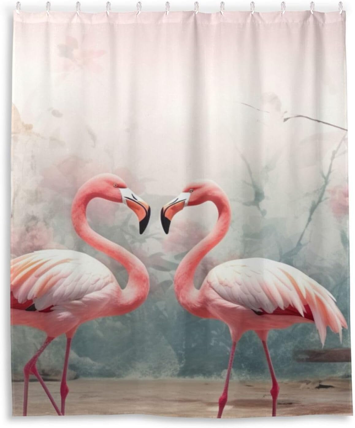 Sunset Flamingo Shower Curtain NCU0NTD1473
