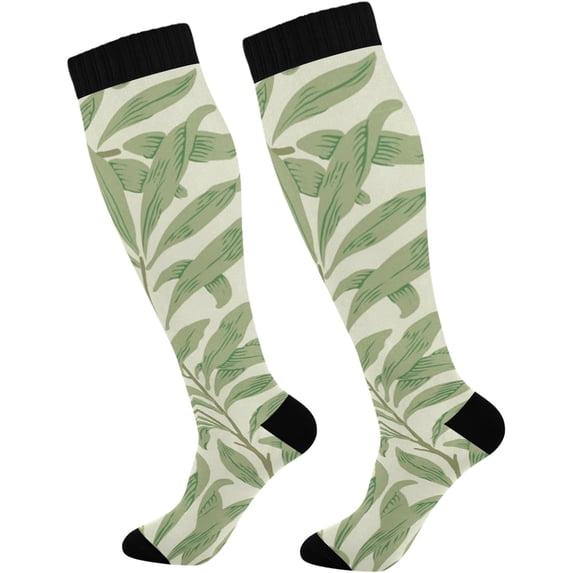 FREEAMG Flower Compression Socks for Women and Men, 1 Pair