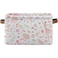 thumbnail image 1 of FREEAMG Flower and Dancing Ballerina Storage Basket, Durable Canvas Organizer With Handles Large Collapsible Storage Bins Boxes for Home Office - 1 Pack, 1 of 7