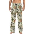 thumbnail image 1 of FREEAMG Flowers and Butterflies Pajama Pants for Men, Men's Separate Bottoms, Comfortable Sleep Lounge Pj Pants, 1 of 7