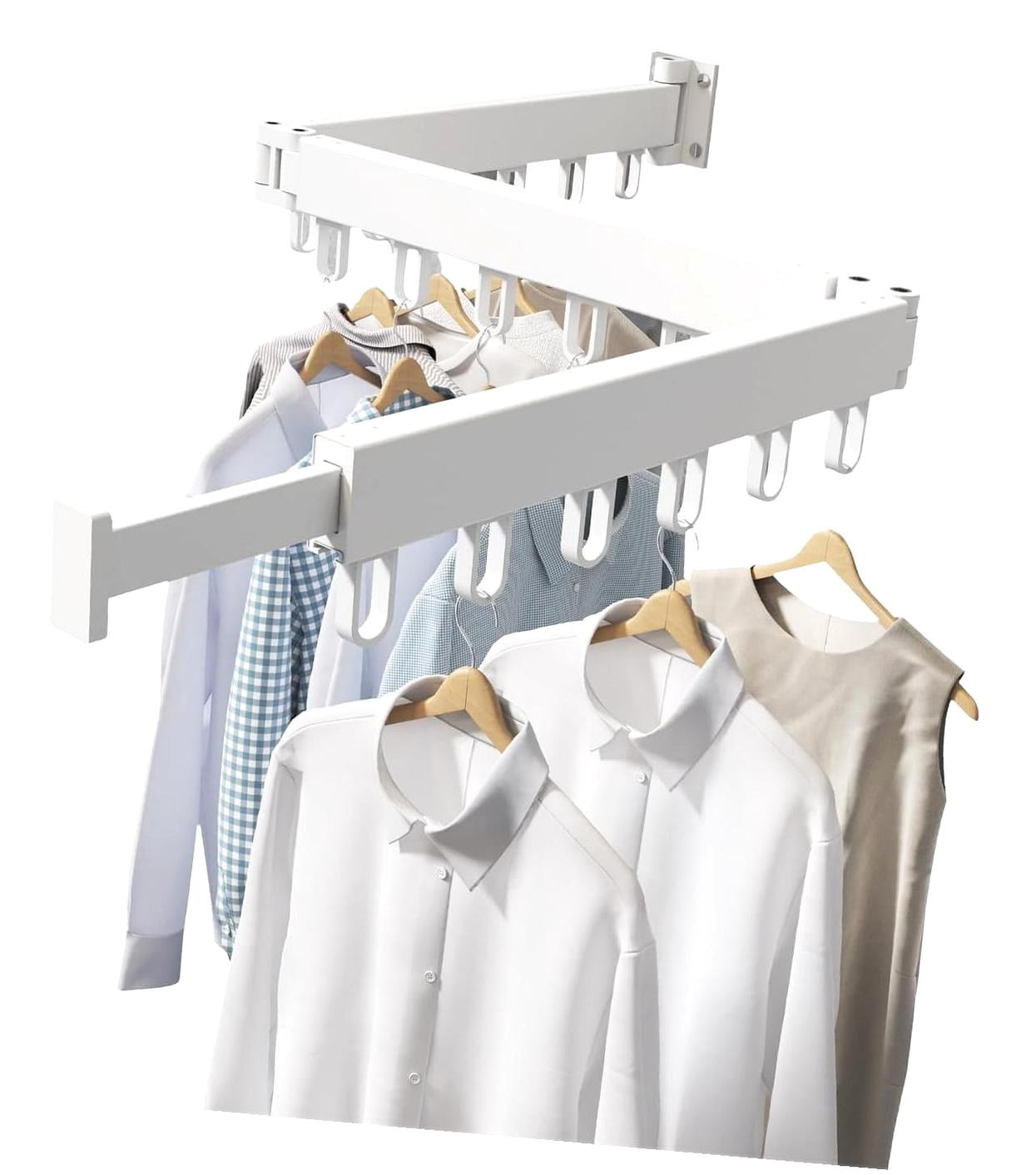 Foldable Linen Rack FREEAMG Foldable Tri-Fold Retractable Laundry Drying Rack - Space ...