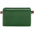 thumbnail image 1 of FREEAMG Forest Green Color Storage Bin for Toy Storage Basket Dirty Clothes Sundries Office Home Closet Organizer Shelf Cube Box Waterproof Laundry Basket, 2 PCS, 1 of 7