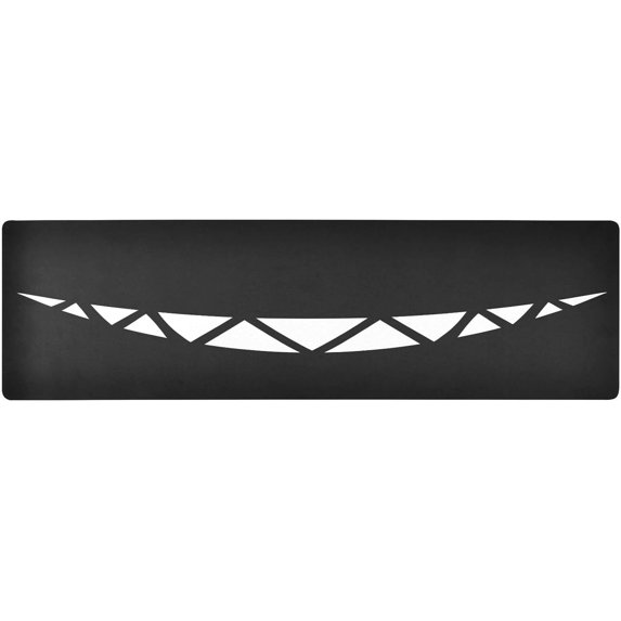 FREEAMG Funny Monster Smile Long Trivet Table Runner Non-Slip Heat Resistant Table Protector Waterproof Easy to Clean Halloween Hot Pads Pot Holder Table Mats