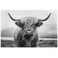 thumbnail image 1 of FREEAMG Funny Scottish Highland Cow 500 Piece Large Jigsaw Puzzle for Adults - Game Interesting Toys - Hand Made Puzzles Personalized Gift, 1 of 7