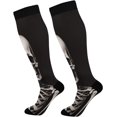 thumbnail image 1 of FREEAMG Funny Skull Compression Socks for Women and Men(2Pairs)-Best Support for Running, Athletic, Nursing, Travel, 1 of 7