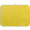 thumbnail image 1 of FREEAMG Gold Glitter Texture 6 Dish Drying Mat for Kitchen Counter,Super Quick Absorbent Composite Sponge Dish Drying Pad,Heat Resistant Non-Slip Rack Tableware Mat, 16x18 Inch, 1 of 7