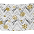 thumbnail image 1 of FREEAMG Gold Snowflake Christmas Tapestries Wall Hanging Bedding Tapestry Aesthetic Tapestries for Bedroom Living Room Dorm Home Wall Decor 60" x 51" Horizontal, 1 of 7