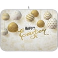 thumbnail image 1 of FREEAMG Golden Decorative Eggs Dish Drying Mat - 16 x 18inch- Extra Large Microfiber Dish Drying Mat, Dish Draining Mat, Counter top Mat, Easter Décor, 1 of 7