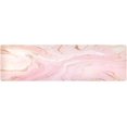 thumbnail image 1 of FREEAMG Gradient Rose Marble Long Trivet Table Runner Non-Slip Heat Resistant Table Protector Waterproof Easy to Clean Watercolor Golden Hot Pads Pot Holder Table Mats, 1 of 7