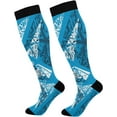 thumbnail image 1 of FREEAMG Graffiti Pattern Compression Socks for Women&Men Circulation-Best Support for Nurses,Running,Athletic-1 Pairs, 1 of 7