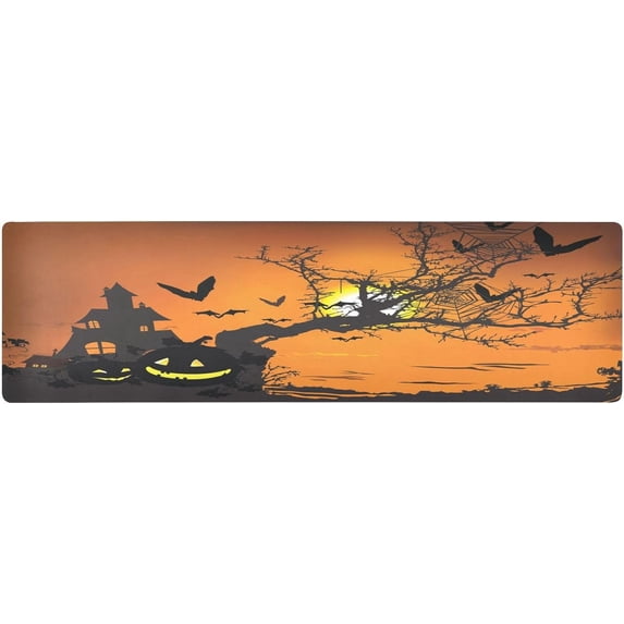 FREEAMG Halloween Evil Pumpkin Pot Holders Durability Trivets for Hot Pots and Pans Waterproof Table Runner Versatility Trivet Mats Table Mats