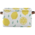 thumbnail image 1 of FREEAMG Hand Drawn Lemons Storage Basket, Durable Canvas Organizer With Handles Large Collapsible Storage Bins Boxes for Home Office - 2 Pack, 1 of 7